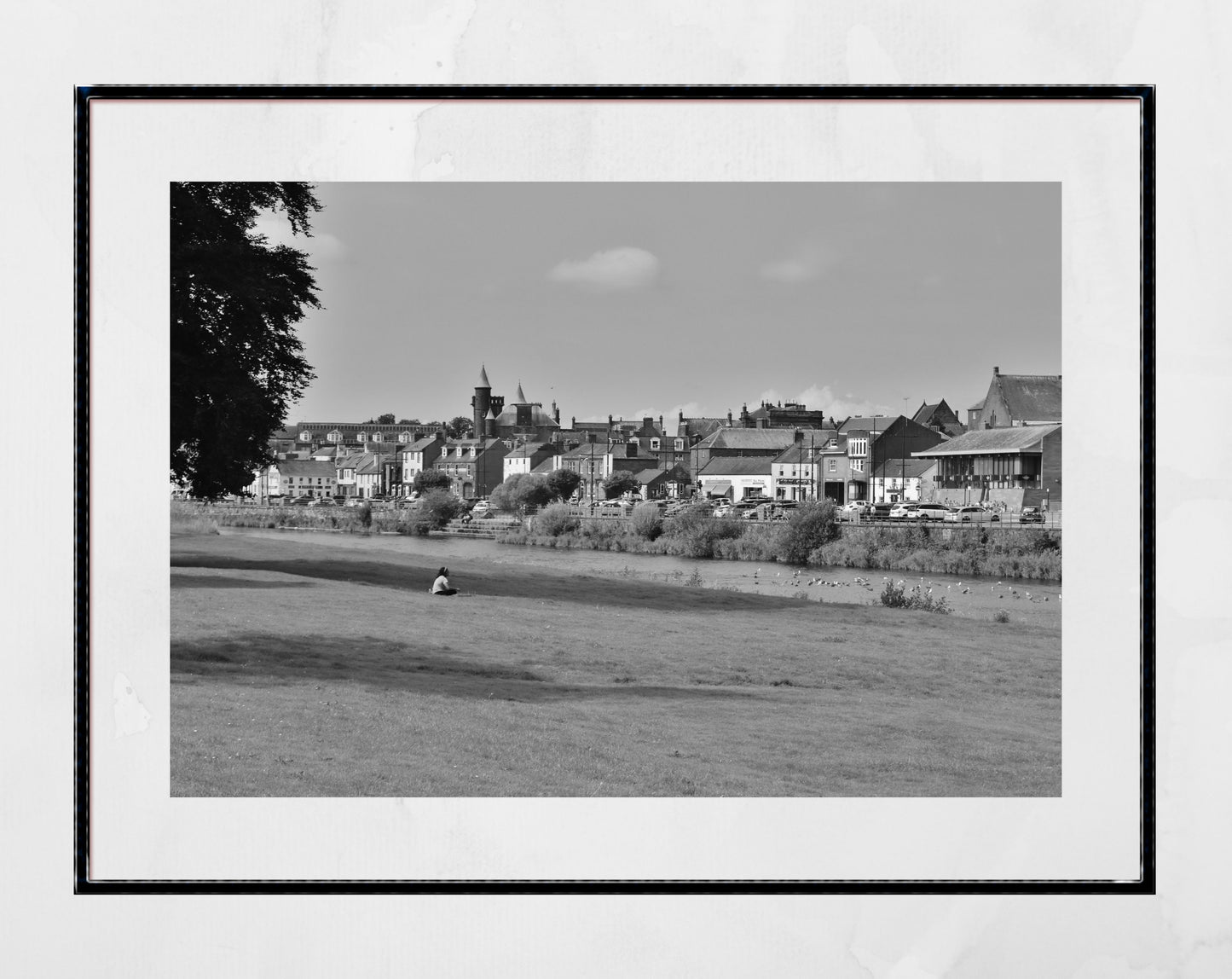 Dumfries Scotland Black And White Photography Print