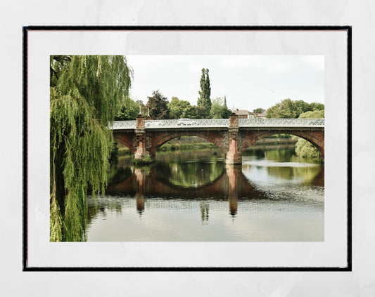 Dumfries Scotland River Nith New Bridge Photography Print Poster