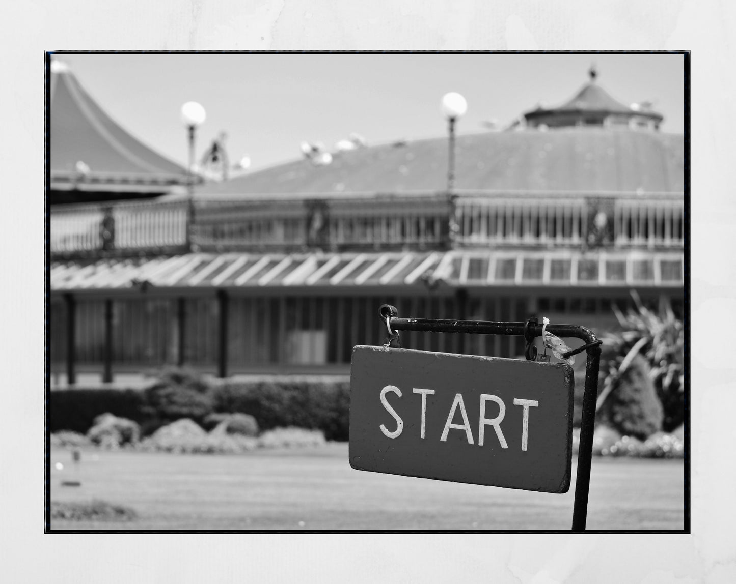 Rothesay Poster Isle Of Bute Winter Gardens Golf Putting Green Black And White Photography Print