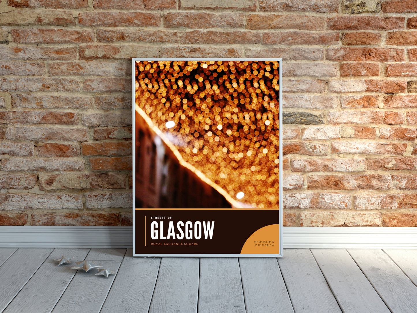 Beautiful Bokeh Glasgow Photography, Royal Exchange Square Poster