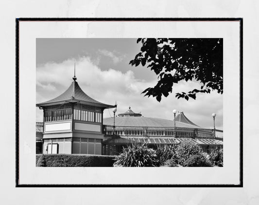 Rothesay Poster Isle Of Bute Winter Gardens Black And White Photography Print