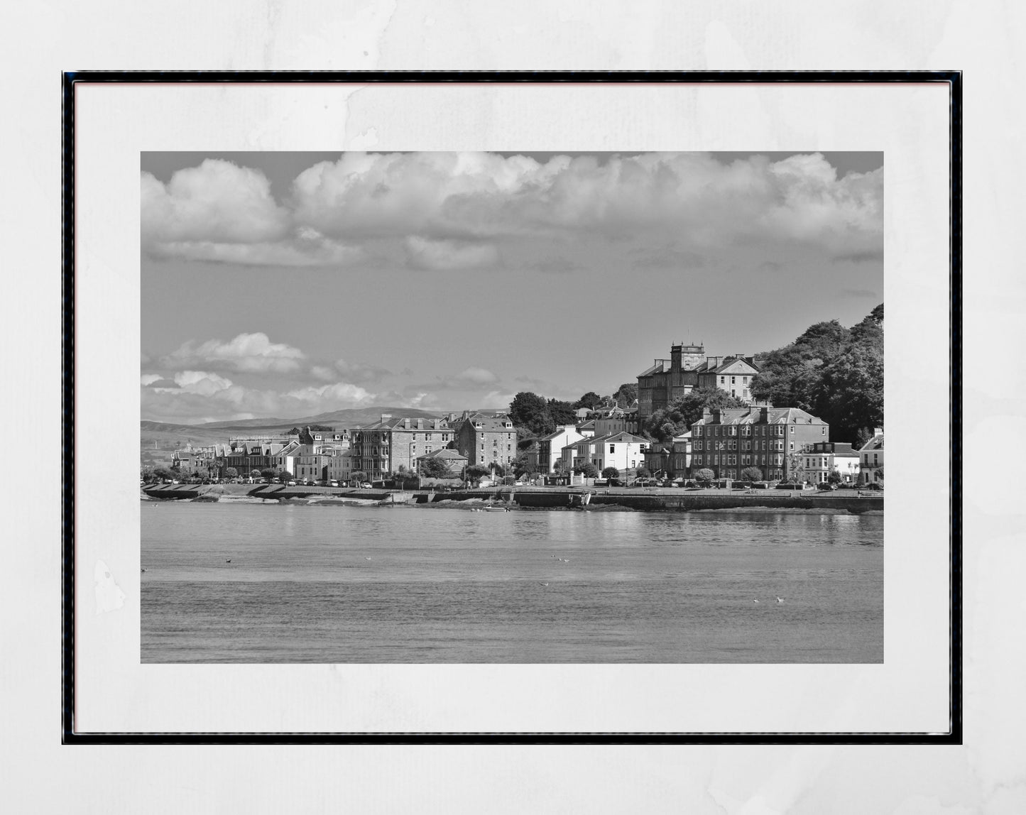 Rothesay Poster Isle Of Bute Coastal Black And White Photography Print