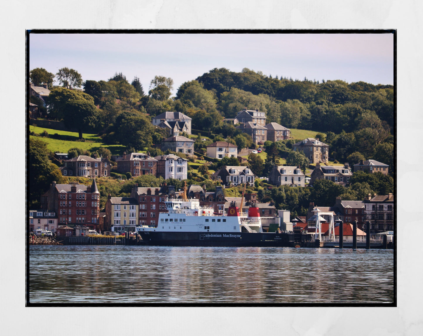 Rothesay Poster Isle Of Bute Coastal Ferry Photography Print