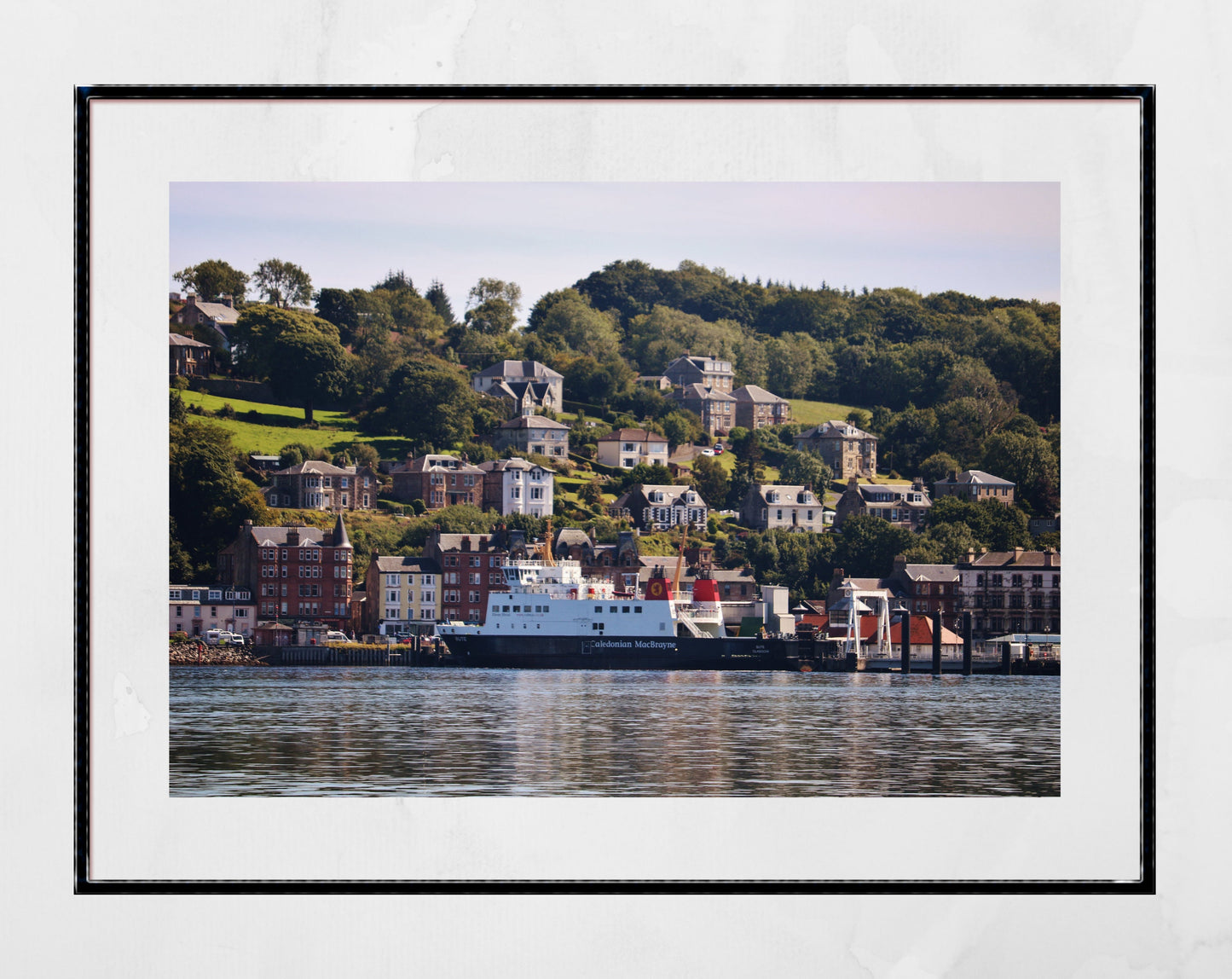 Rothesay Poster Isle Of Bute Coastal Ferry Photography Print