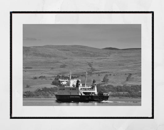 Rothesay Poster Isle Of Bute  Ferry Black And White Photography Print