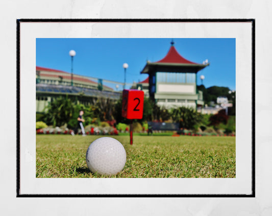 Rothesay Poster Isle Of Bute Winter Gardens Golf Putting Green Photography Wall Art