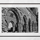 Dumfries Scotland Poster Sweetheart Abbey Black And White Photography Print