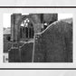 Graveyard Dumfries Poster Sweetheart Abbey Black And White Photography Print