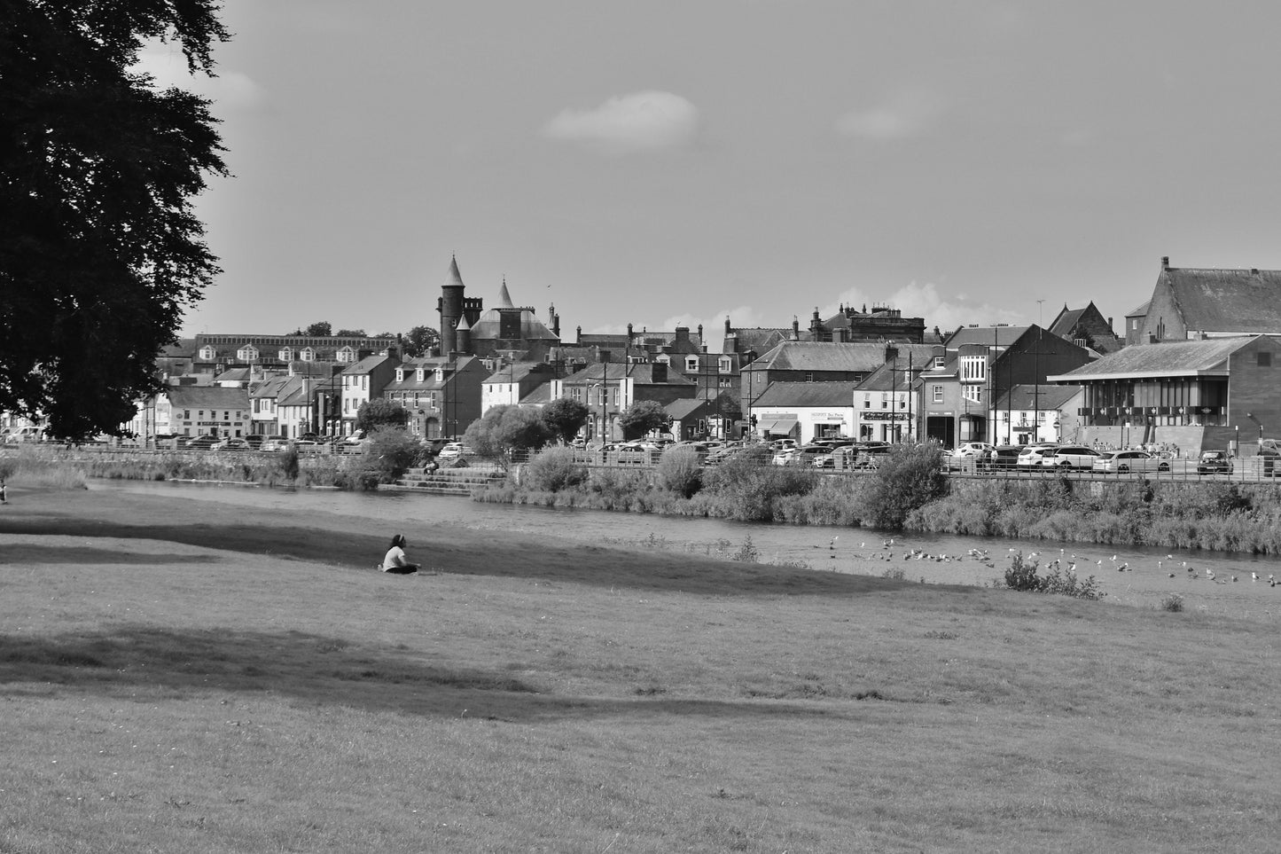 Dumfries Scotland Black And White Photography Print