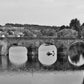 Dumfries River Nith Devorgilla Bridge Black And White Photography Print Poster