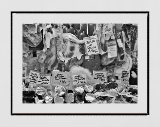 Deli Print Spanish Food Poster Malaga Mercado Central de Atarazanas Photography