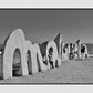 Malaga Spain Beach Black And White Photography Print