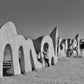 Malaga Spain Beach Black And White Photography Print