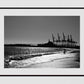 Malaga Spain Beach Photography Black And White Minimalist Wall Art