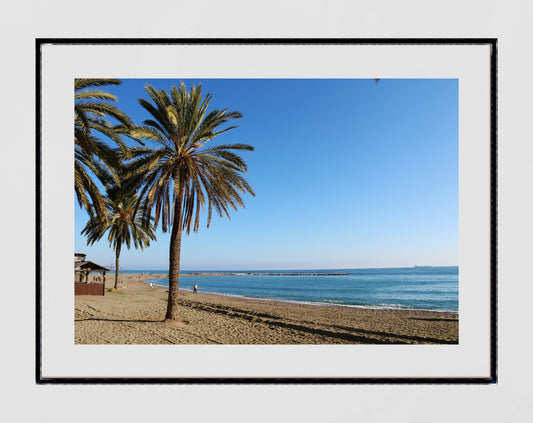 Malaga Spain Beach Photography Poster