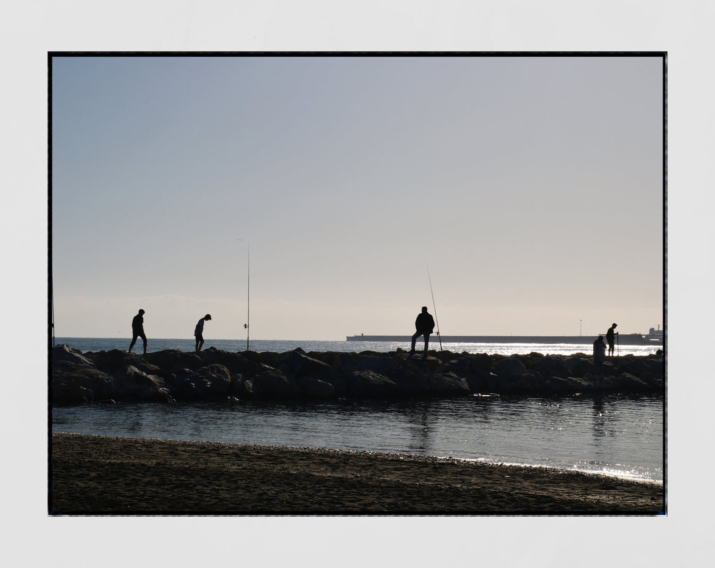 Malaga Spain Print Fishing Poster