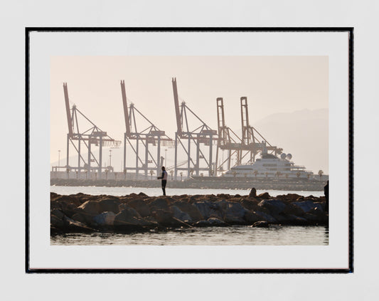 Malaga Spain Print Fishing Photography Print