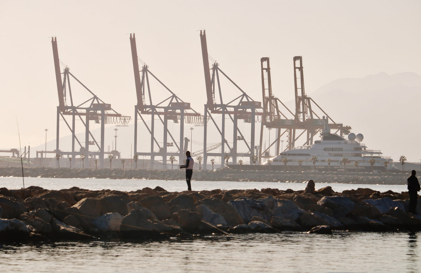 Malaga Spain Print Fishing Photography Print