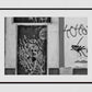 Street Graffiti Art Malaga Spain Black And White Photography Print