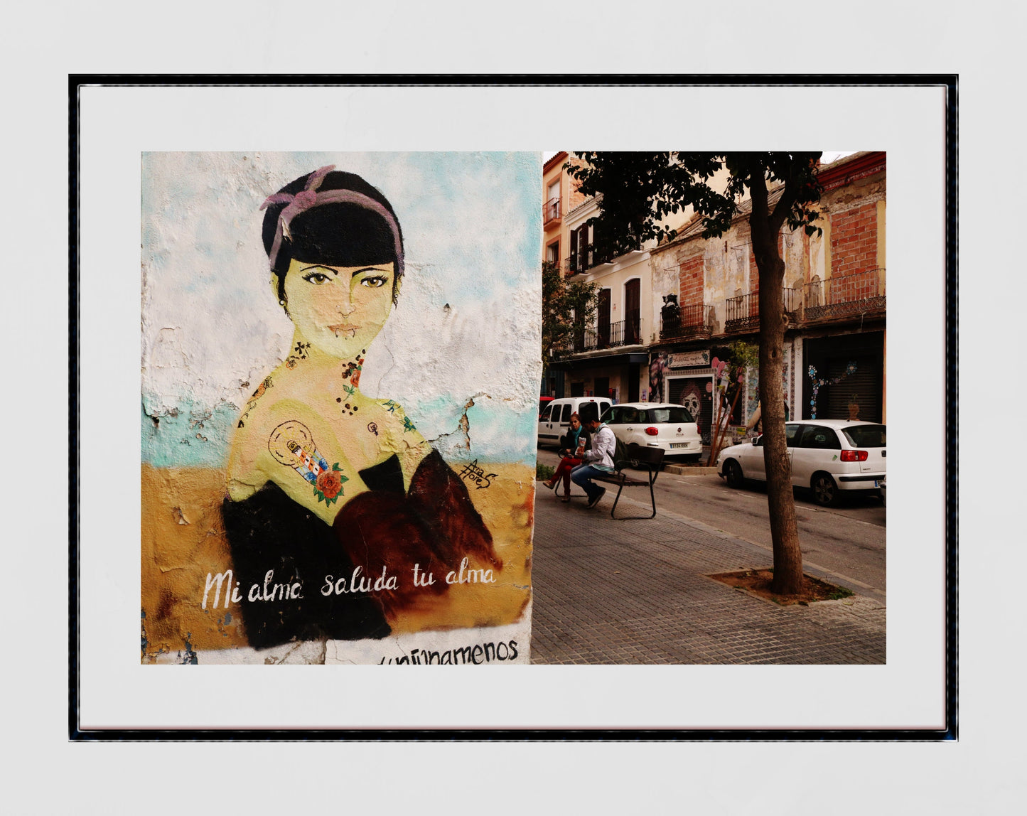 Malaga Street Art Photography Poster