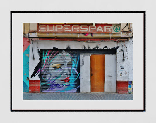 Street Art Photography Malaga Spain Poster