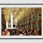 Malaga Spain Christmas Decorations Photography Print