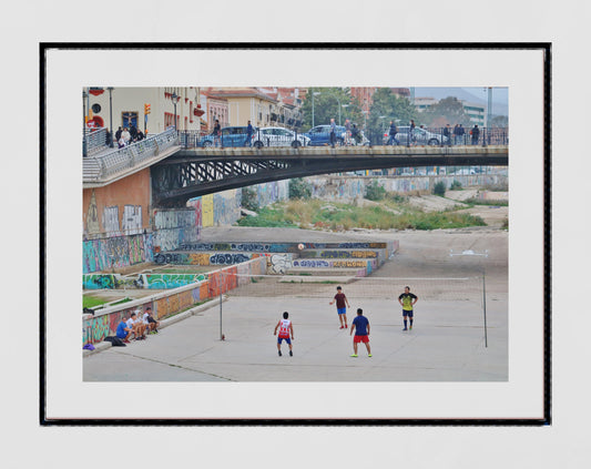 Malaga Print Volleyball Poster