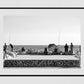 Malaga Spain Print Graffiti Wall Art Fishing Black And White Poster