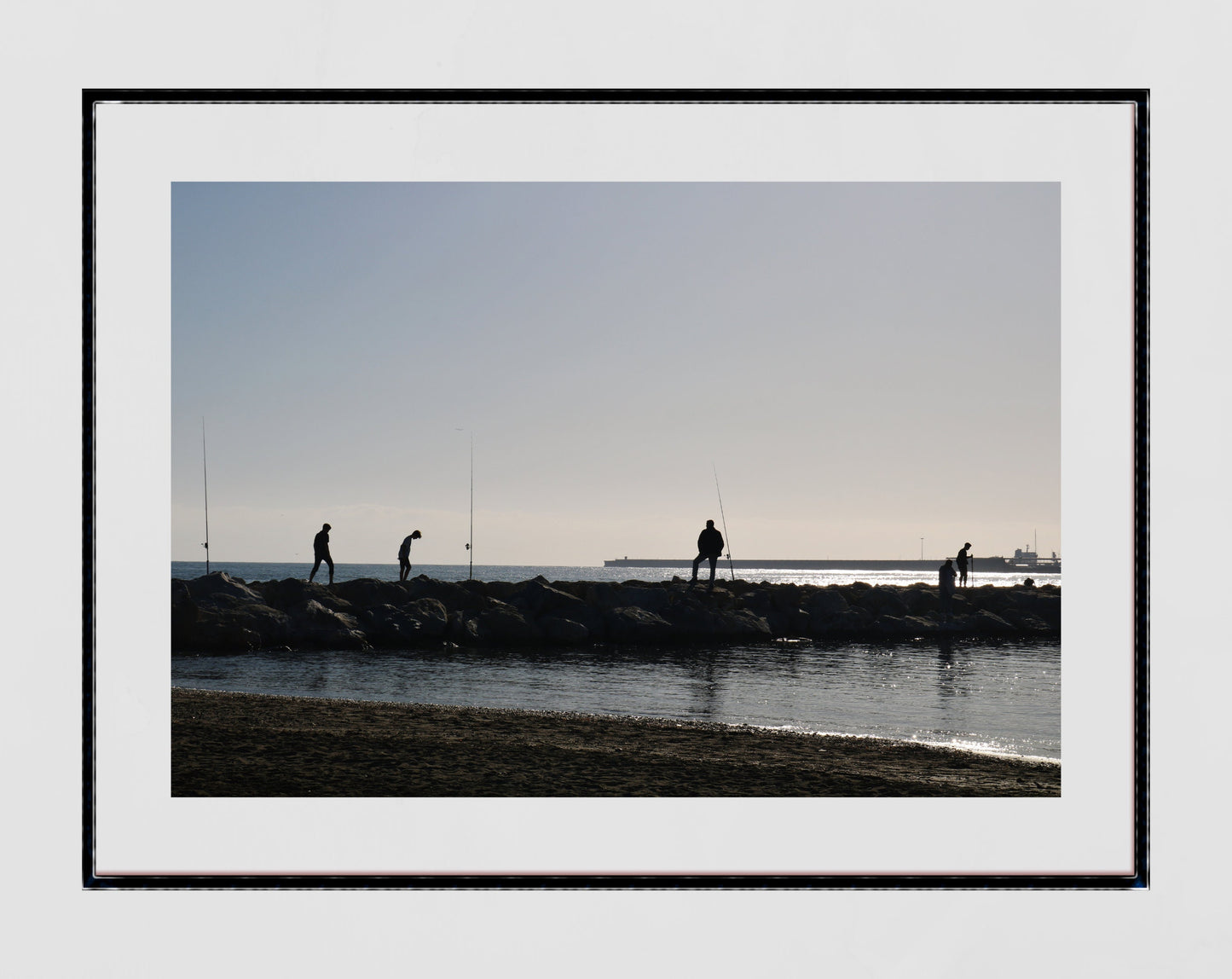 Malaga Spain Print Fishing Poster