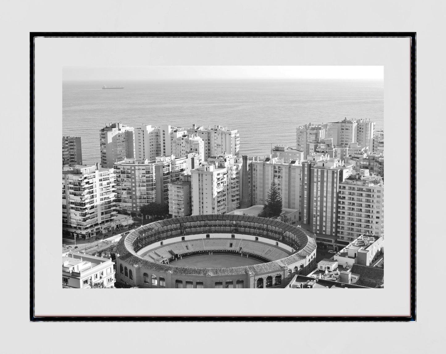 Malaga Spain Black And White Photography Print