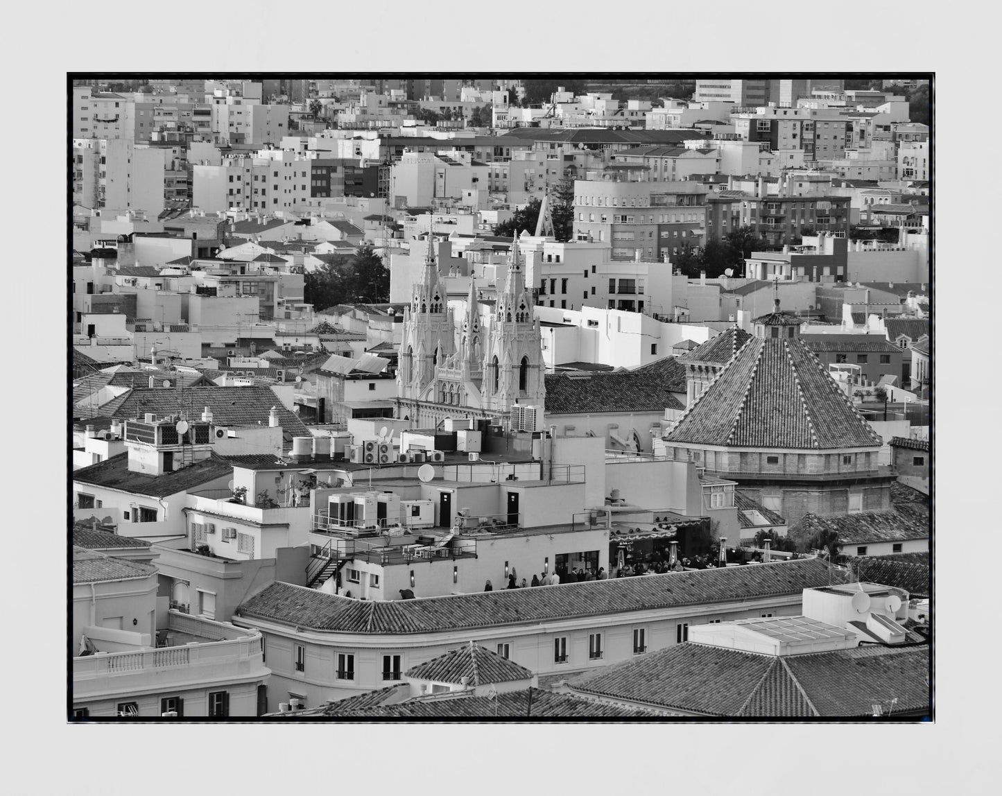 Malaga Spain Wall Art Black And White Photography