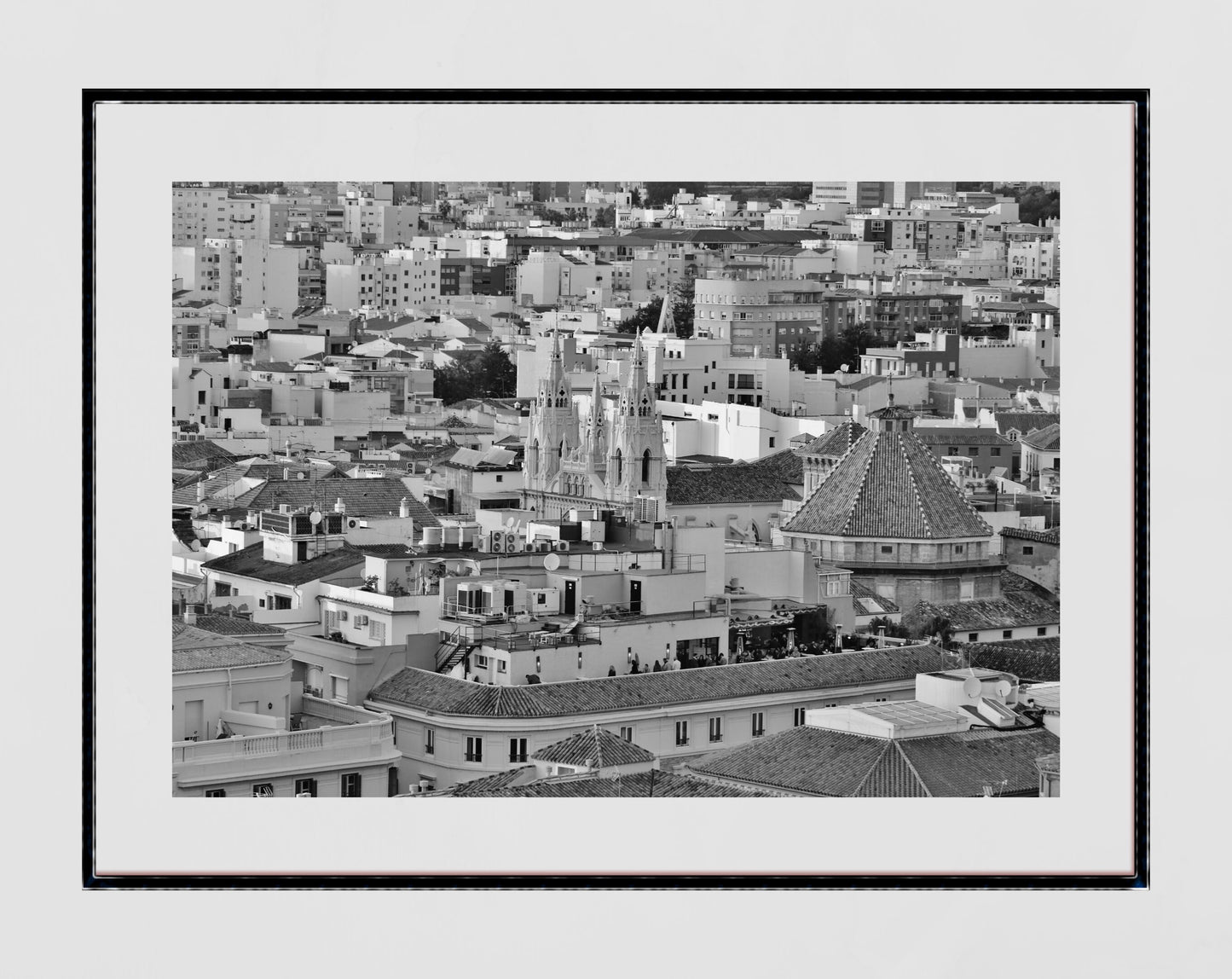 Malaga Spain Wall Art Black And White Photography