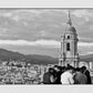 Malaga Cathedral Spain Photography Black And White Wall Art