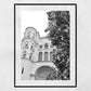 Malaga Cathedral Andalucia Black And White Photography Print