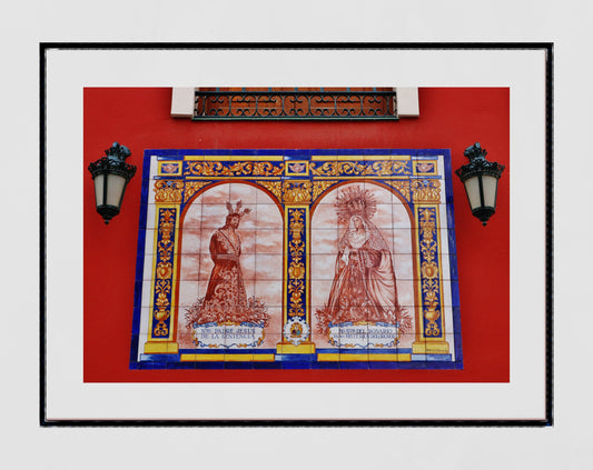 Malaga Spain Wall Art Religious Icon Print