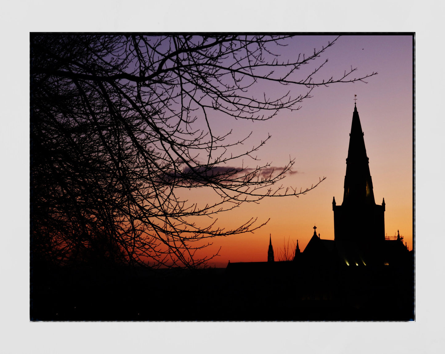 Glasgow Cathedral Sunset Photography Print