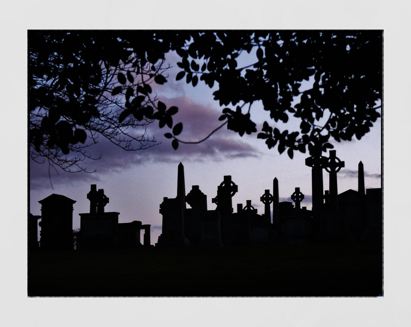 Glasgow Necropolis Graveyard Photography Poster
