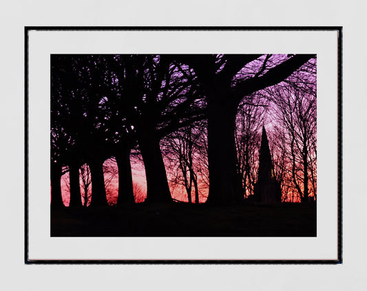 Glasgow Cathedral Necropolis Sunset Photography Print