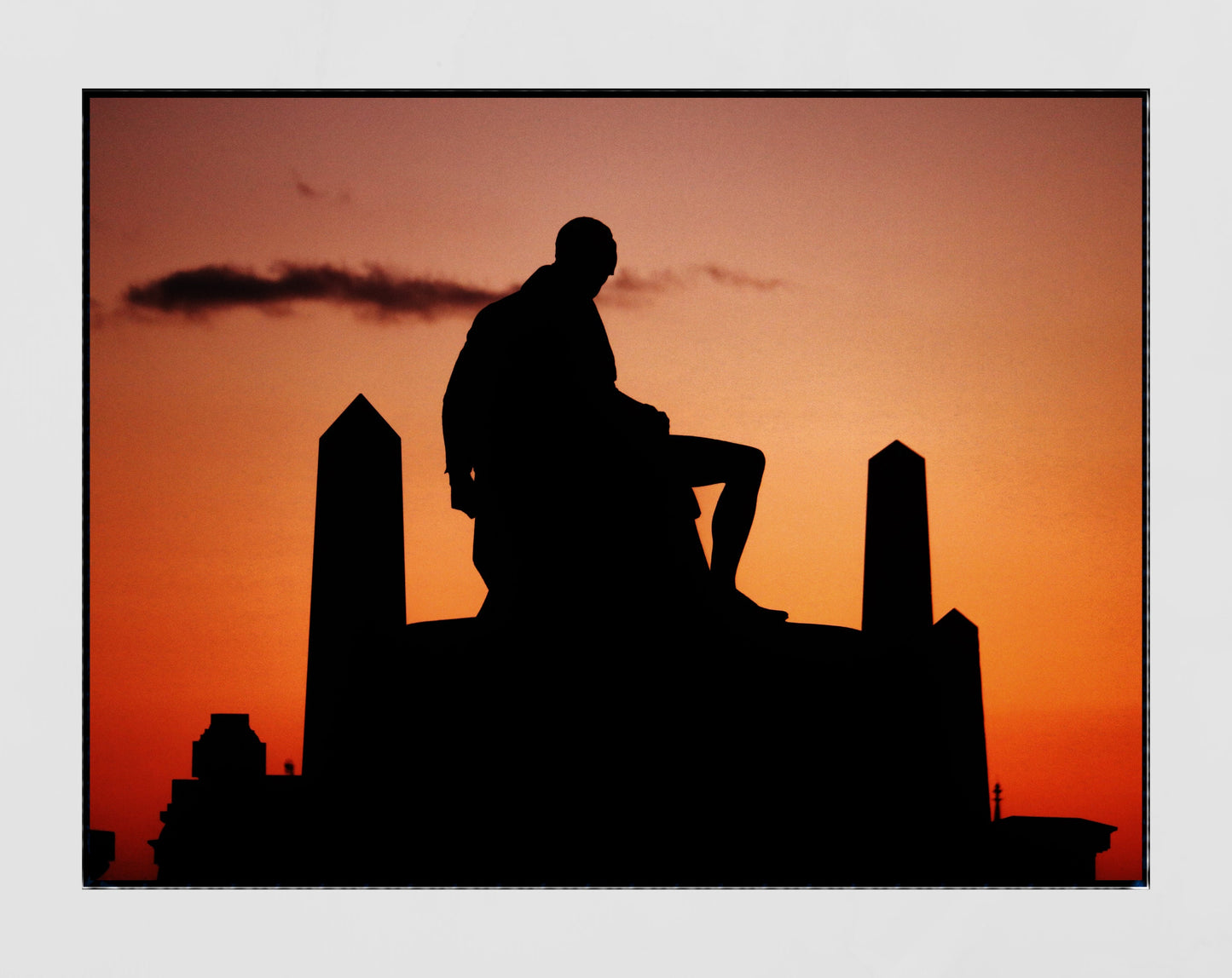 Glasgow Necropolis Graveyard Sunset Photography Wall Art