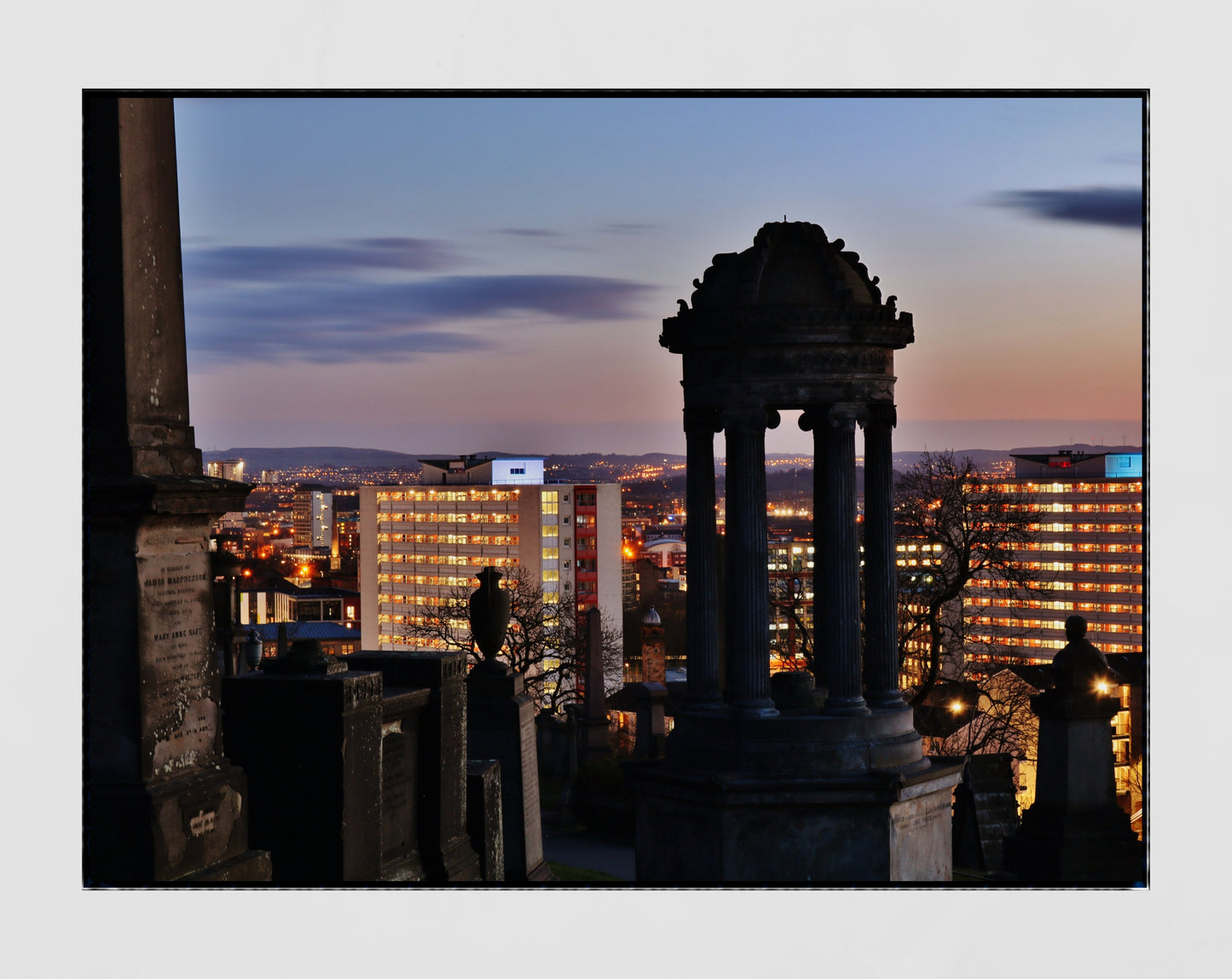 Glasgow Necropolis Graveyard Urban Photography Print