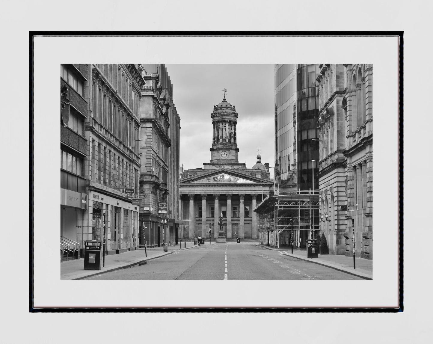 Glasgow Merchant City GOMA Black And White Photography Print