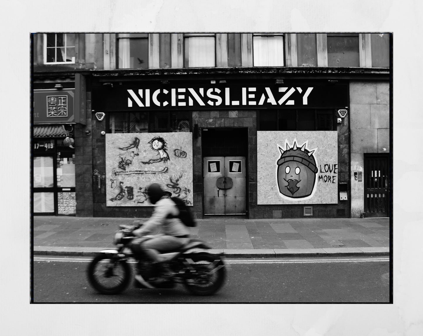 Glasgow Nice N Sleazy Sauchiehall Street Urban Black And White Photography