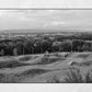 Glasgow Cathkin Braes Cyclist Black And White Photography Print