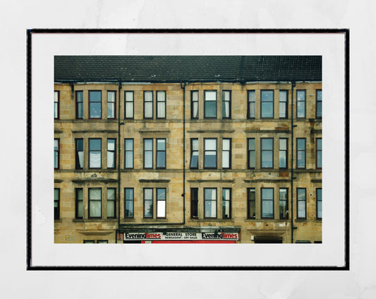 Glasgow Tenements Ibrox Photography Wall Art