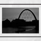 Glasgow Photography River Clyde Squinty Bridge Black And White Print