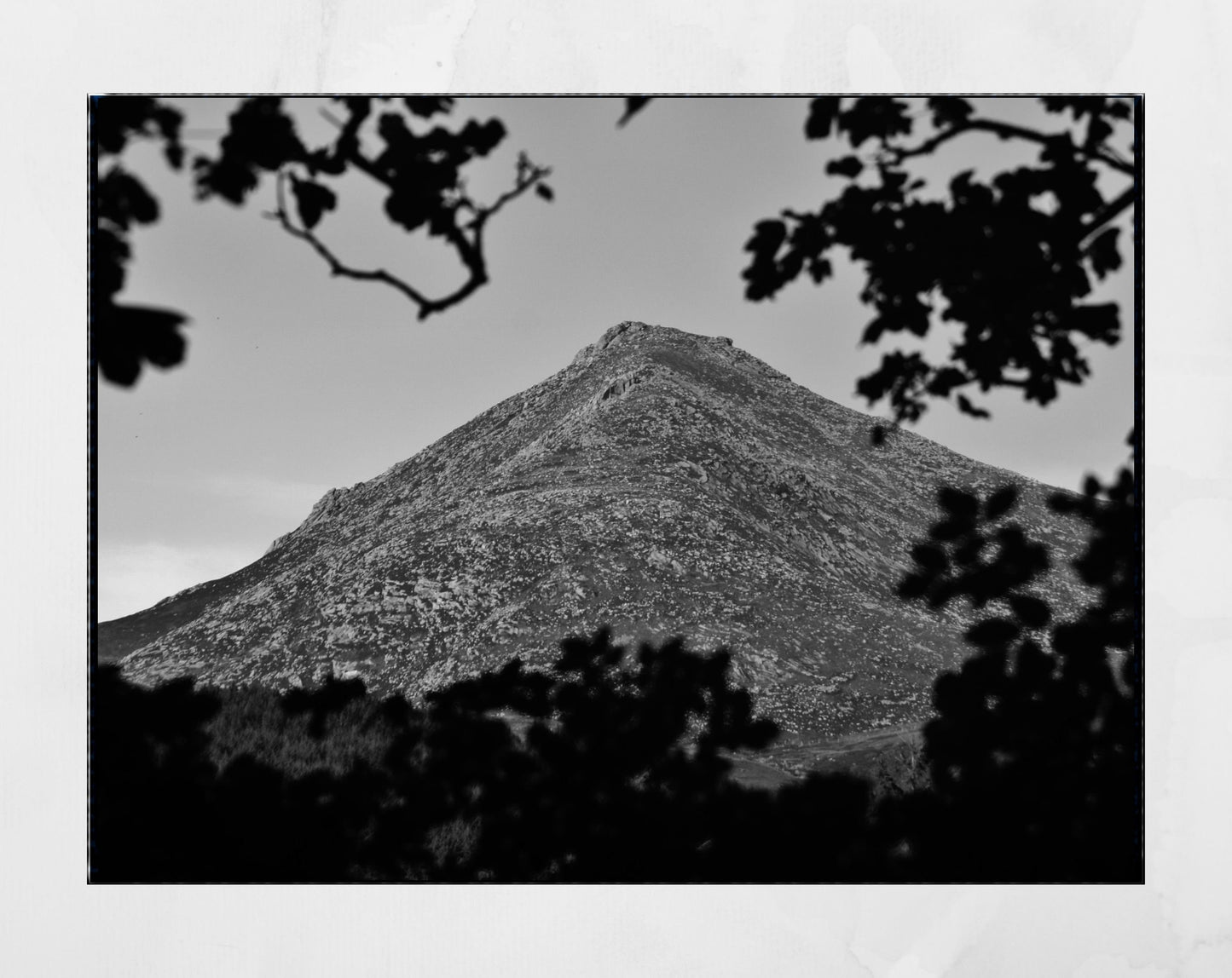 Goatfell Isle of Arran Scotland Print Landscape Black And White Wall Art