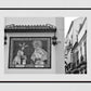 Malaga Spanish Wall Art Religious Icon Black And White Print