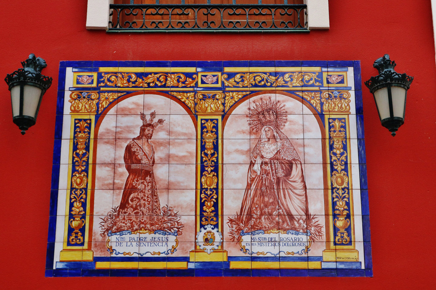 Malaga Spain Wall Art Religious Icon Print