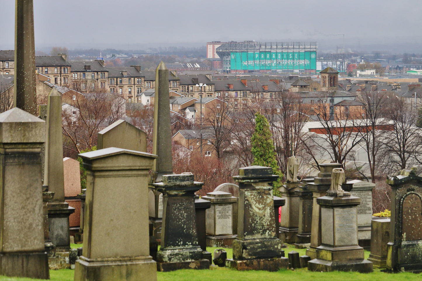 Glasgow Necropolis Celtic FC Photography Print