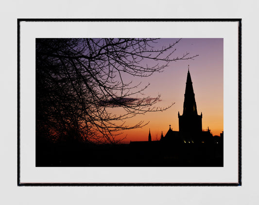 Glasgow Cathedral Sunset Photography Print